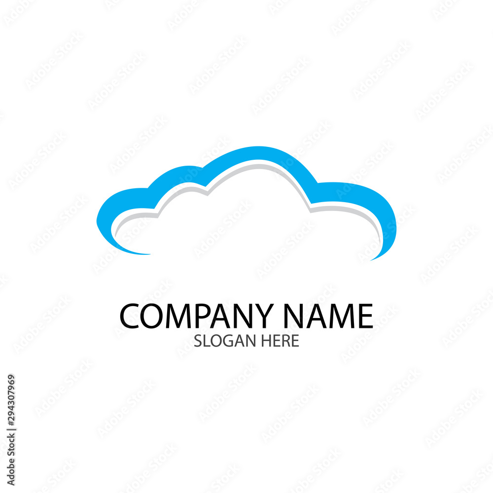 Cloud template vector Cloud template vector