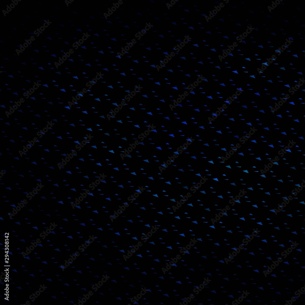 Dark BLUE vector template with crystals, triangles. Dark BLUE vector template with crystals, triangles.