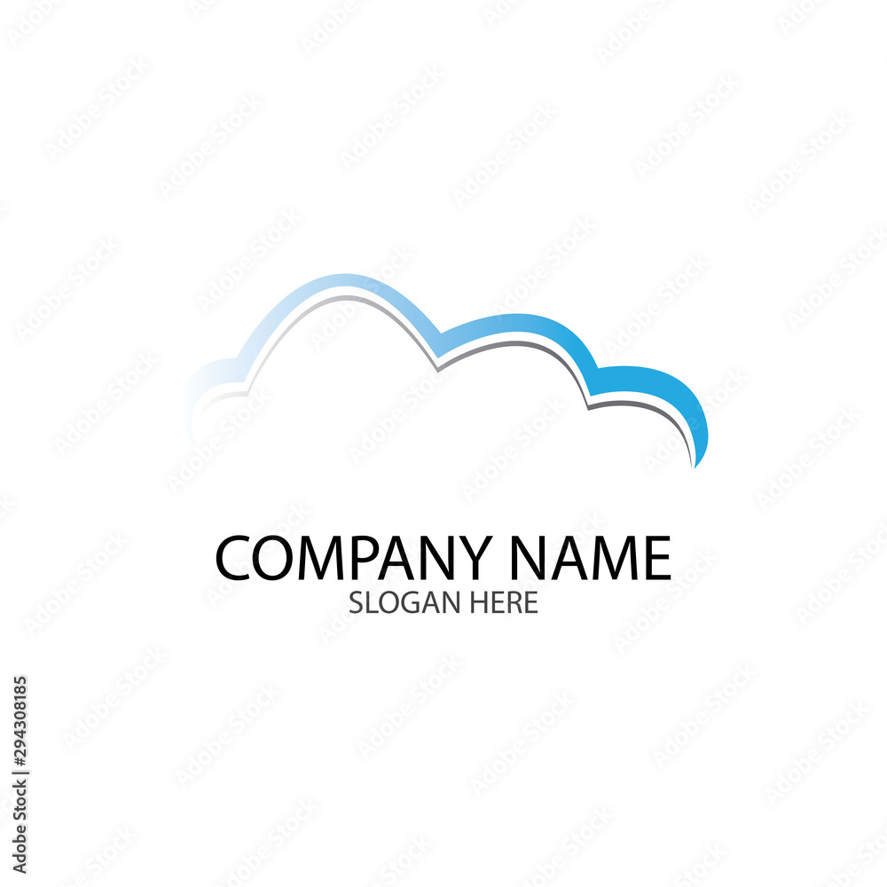 Cloud template vector Cloud template vector