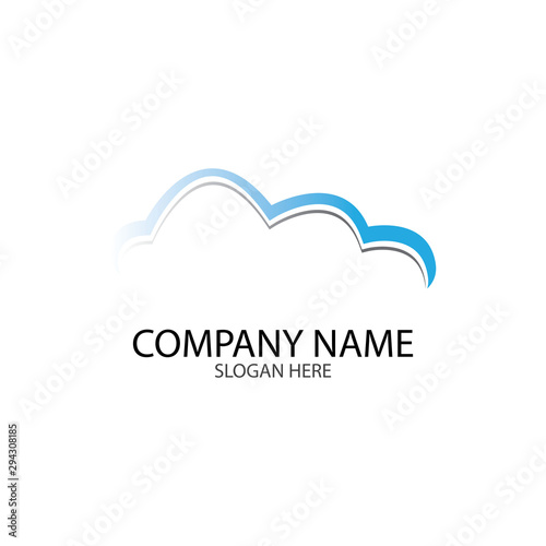 Cloud template vector