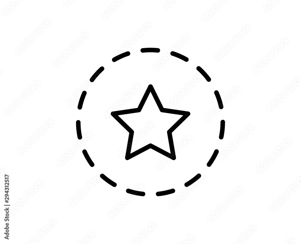 Star line icon Star line icon