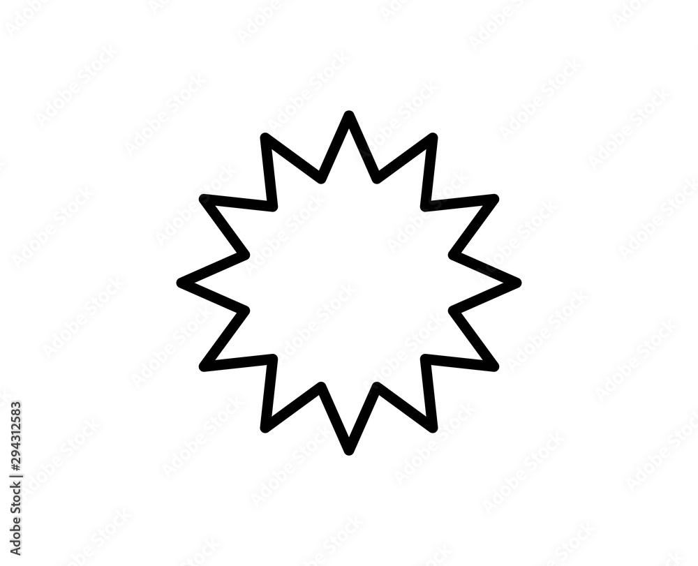 Star line icon Star line icon