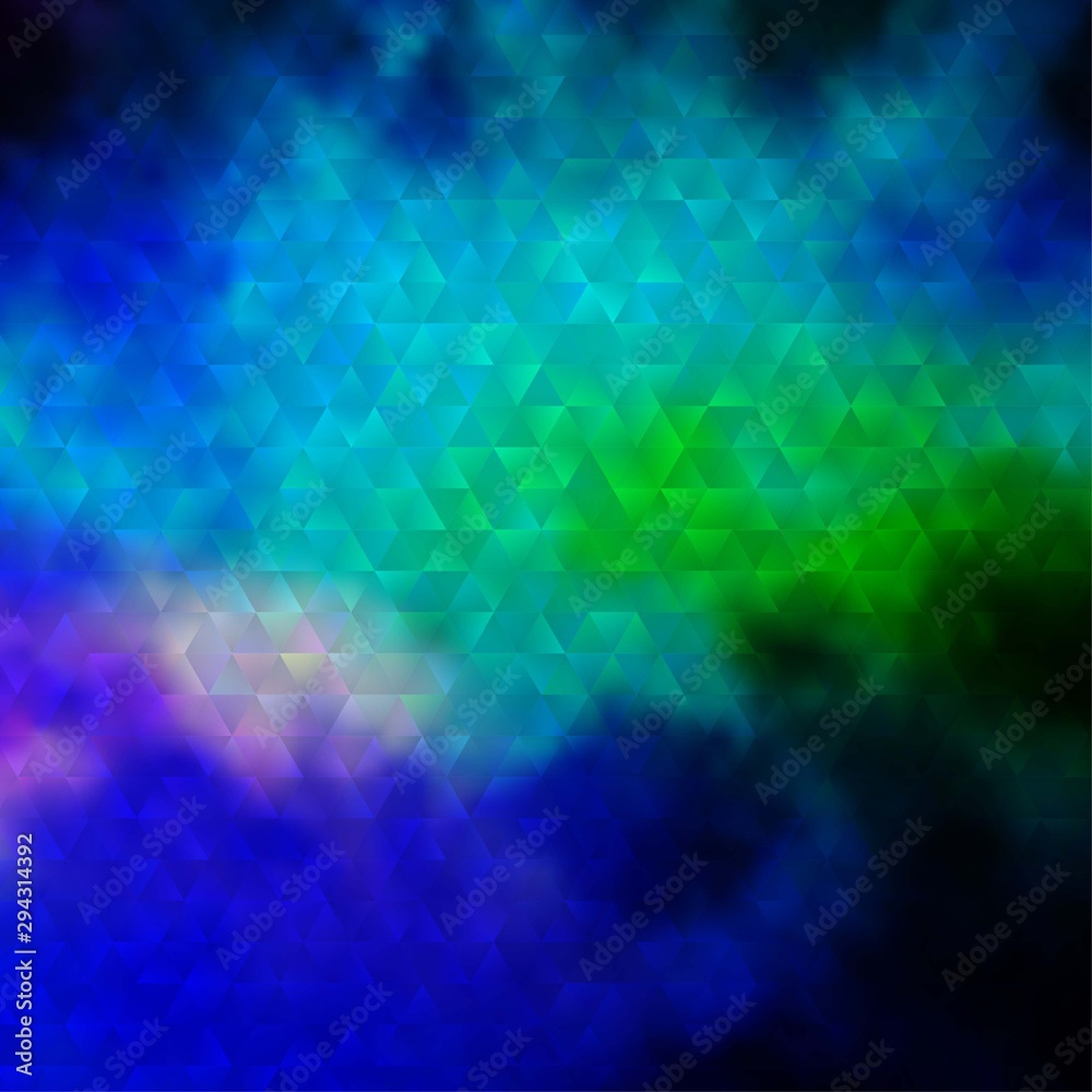 Light Blue, Green vector background with polygonal style. Light Blue, Green vector background with polygonal style.