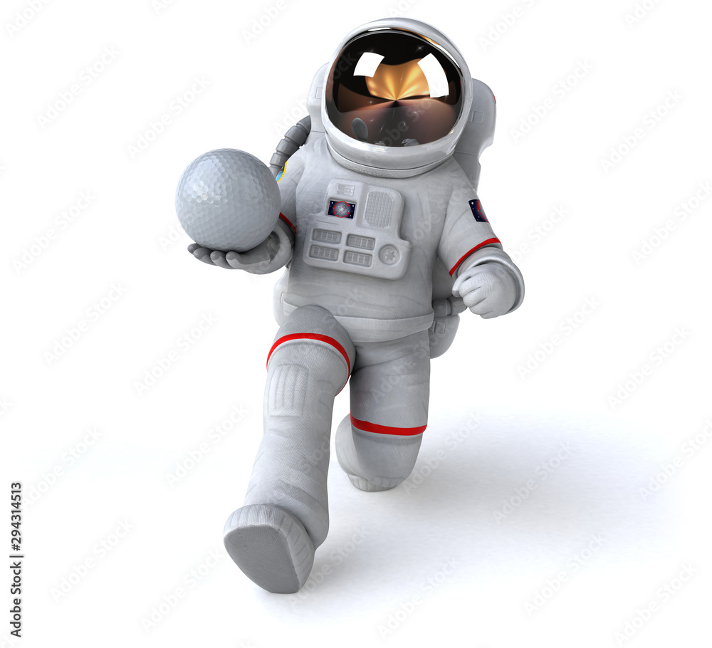 Fun astronaut - 3D Illustration Fun astronaut - 3D Illustration