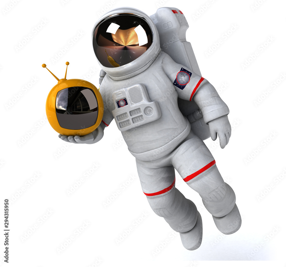 Fun astronaut - 3D Illustration Fun astronaut - 3D Illustration