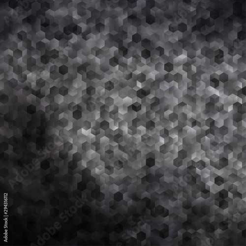 Light Gray vector pattern with colorful hexagons.