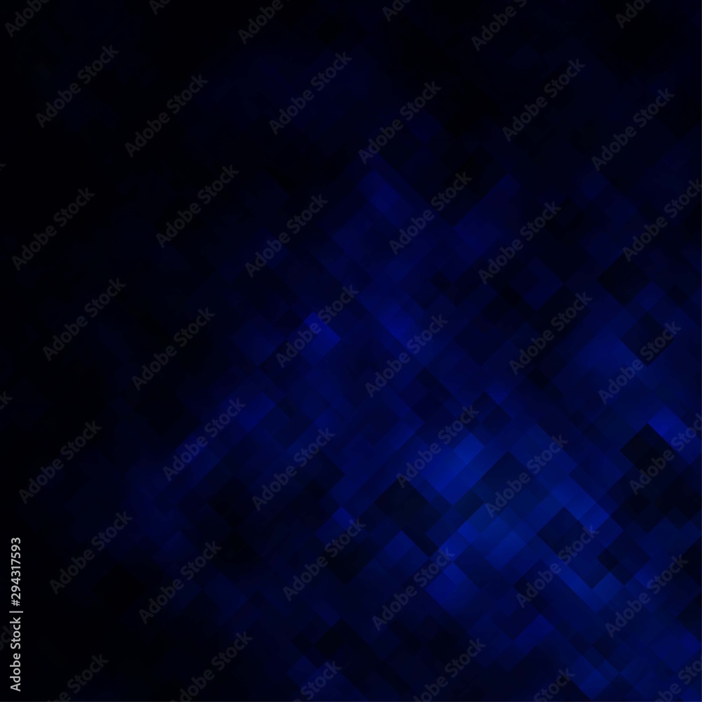 Dark BLUE vector backdrop with rectangles.