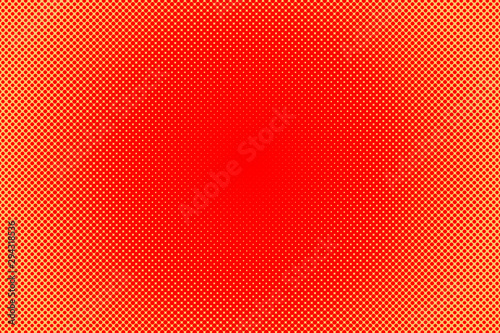 color Halftone circle frame horizontal background. color circular border using halftone dots texture.