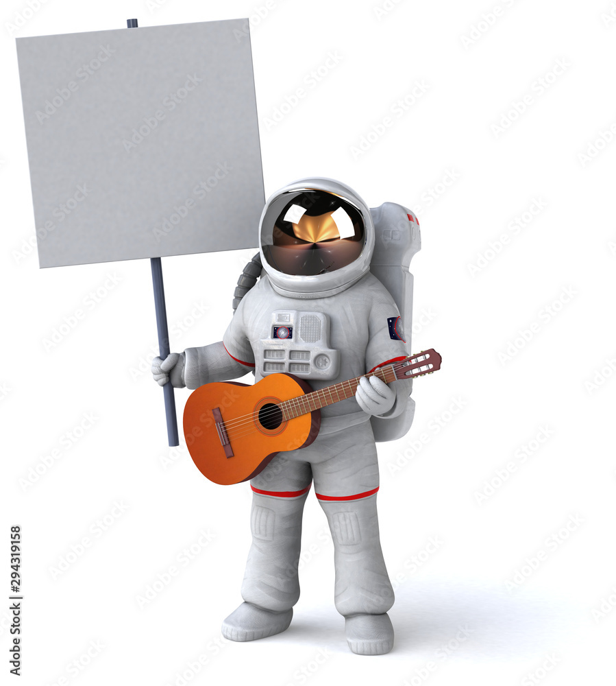 Fun astronaut - 3D Illustration Fun astronaut - 3D Illustration