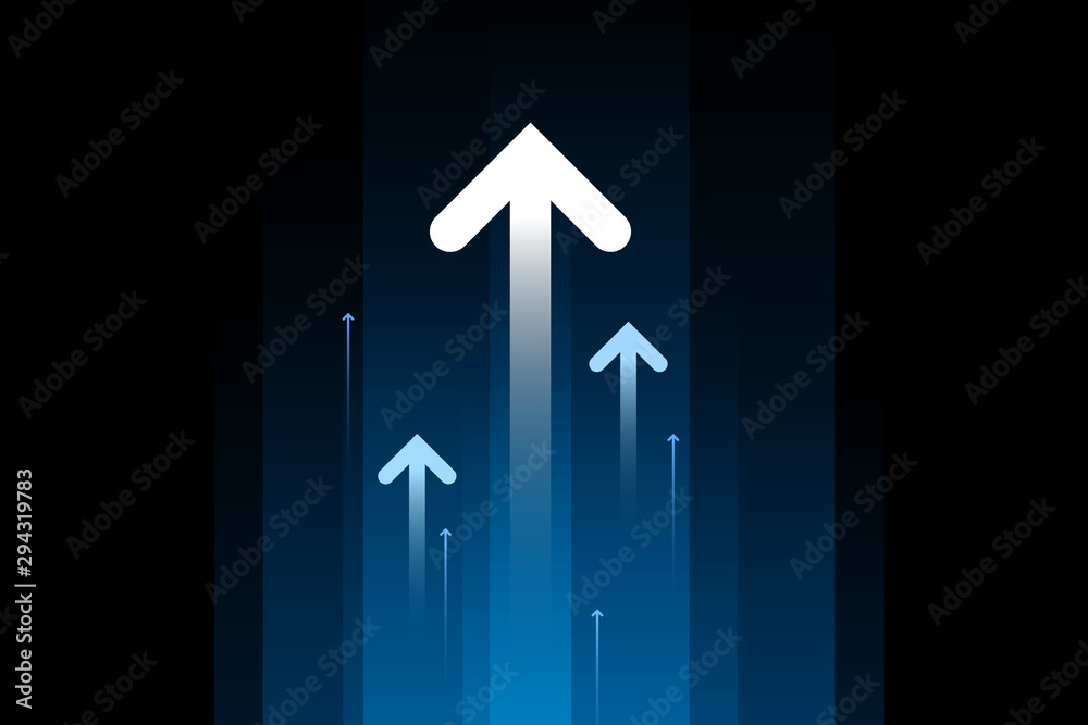 © Suppachok N - Up light arrows and speed lines on dark blue background, copy space composition, growth competition technology concept. © Suppachok N - Up light arrows and speed lines on dark blue background, copy space composition, growth competition technology concept.