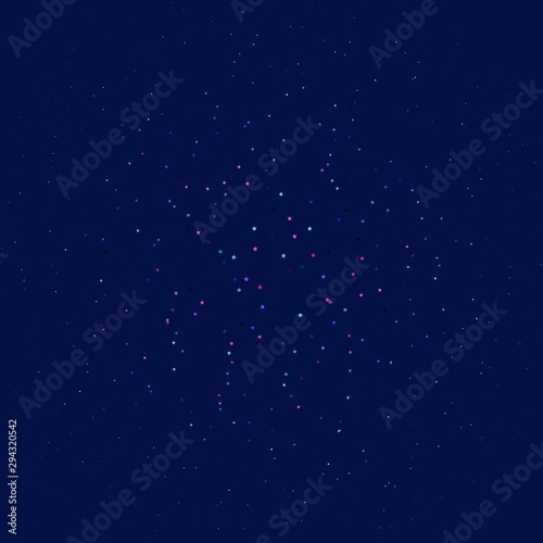 Dark Blue, Red vector pattern with abstract stars. Colorful illustration in abstract style with gradient stars. Best design for your ad, poster, banner.