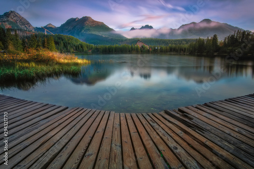 Strbske Pleso in  High Tatras from Slovakia