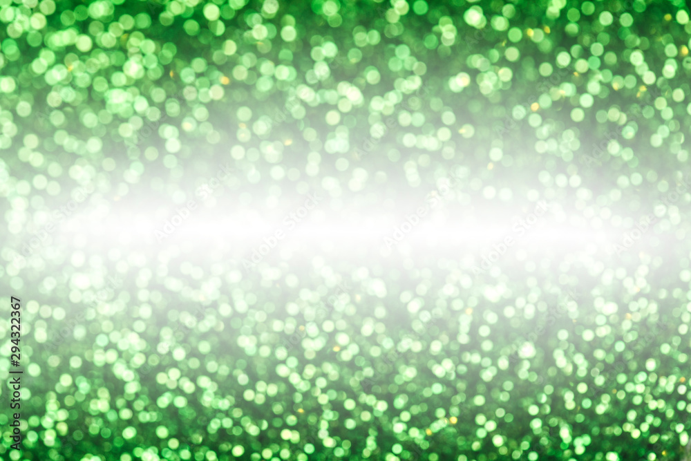 Obraz premium Green glitters. Green shiny abstract texture.