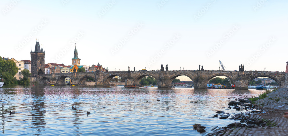 Fototapeta premium The famous Carlo Bridge in Prague