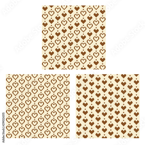 Seamless pattern of splendid North Nordic style