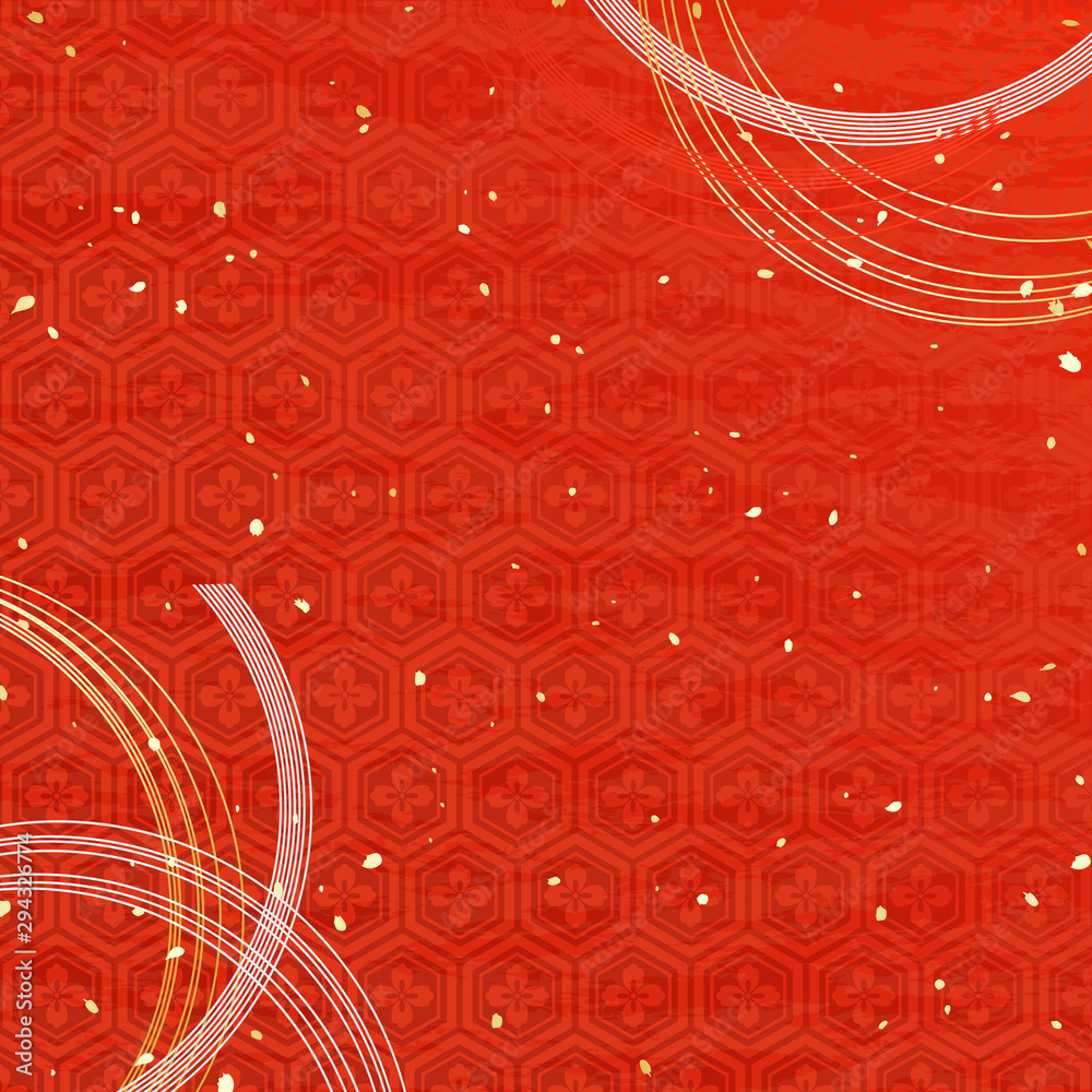 正月和風水引金背景stock Vector Adobe Stock