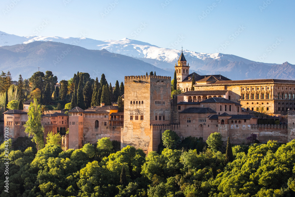 Naklejka premium Pałac Alhambra, Granada, Andaluzja, Hiszpania