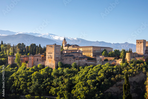 Alhambra palace  Granada  Andalucia  Spain