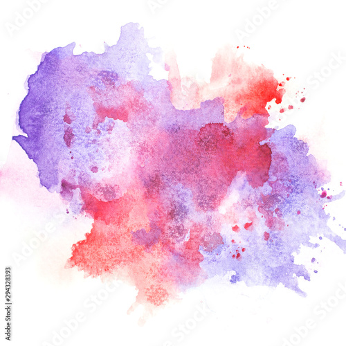 splash shades purple watercolor on paper background.