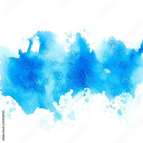 brush splash blue watercolor.creative image © caanebez