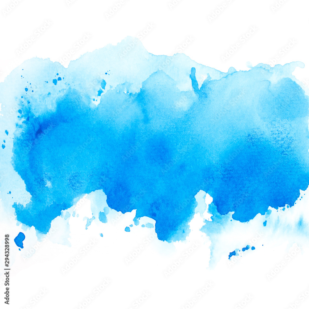 Obraz premium brush splash blue watercolor.creative image