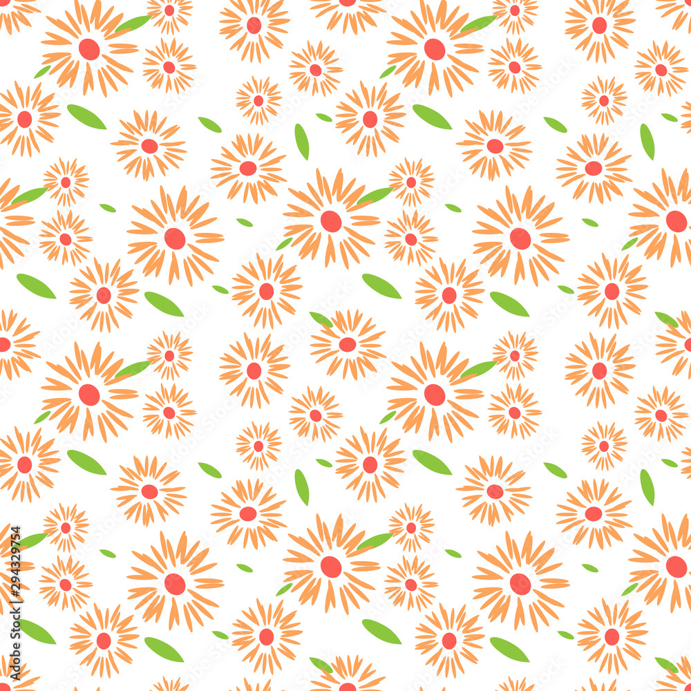 Flower seamless pattern background. Vector illustration. Flower seamless pattern background. Vector illustration.
