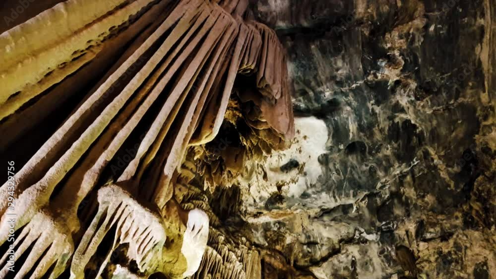 Cango caves stalactite & stalagmite archaeological limestone formations