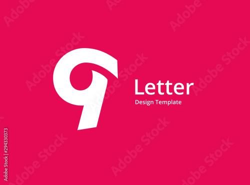 Letter Q or number 9 logo icon design template elements