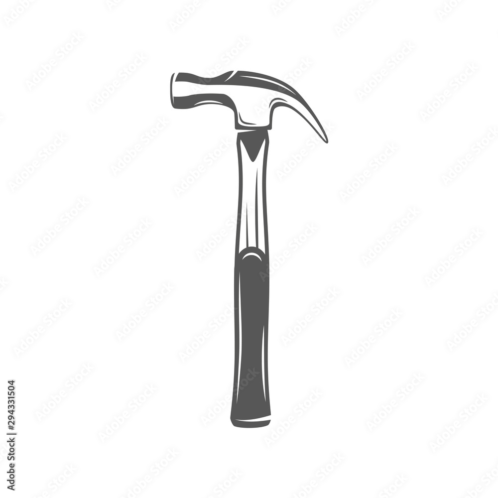 Hammer isolated on white background Hammer isolated on white background