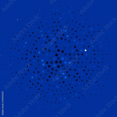 Light BLUE vector background with colorful stars. Blur decorative design in simple style with stars. Theme for cell phones.