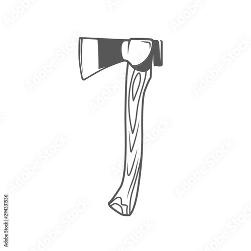 Axe isolated on white background