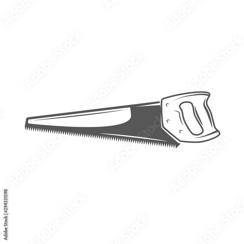 Handsaw isolated on white background