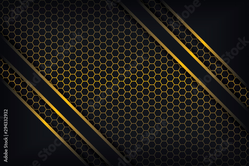 Abstract 3D background with a combination of luminous polygons in 3D style. Graphic design element. Elegant decoration.