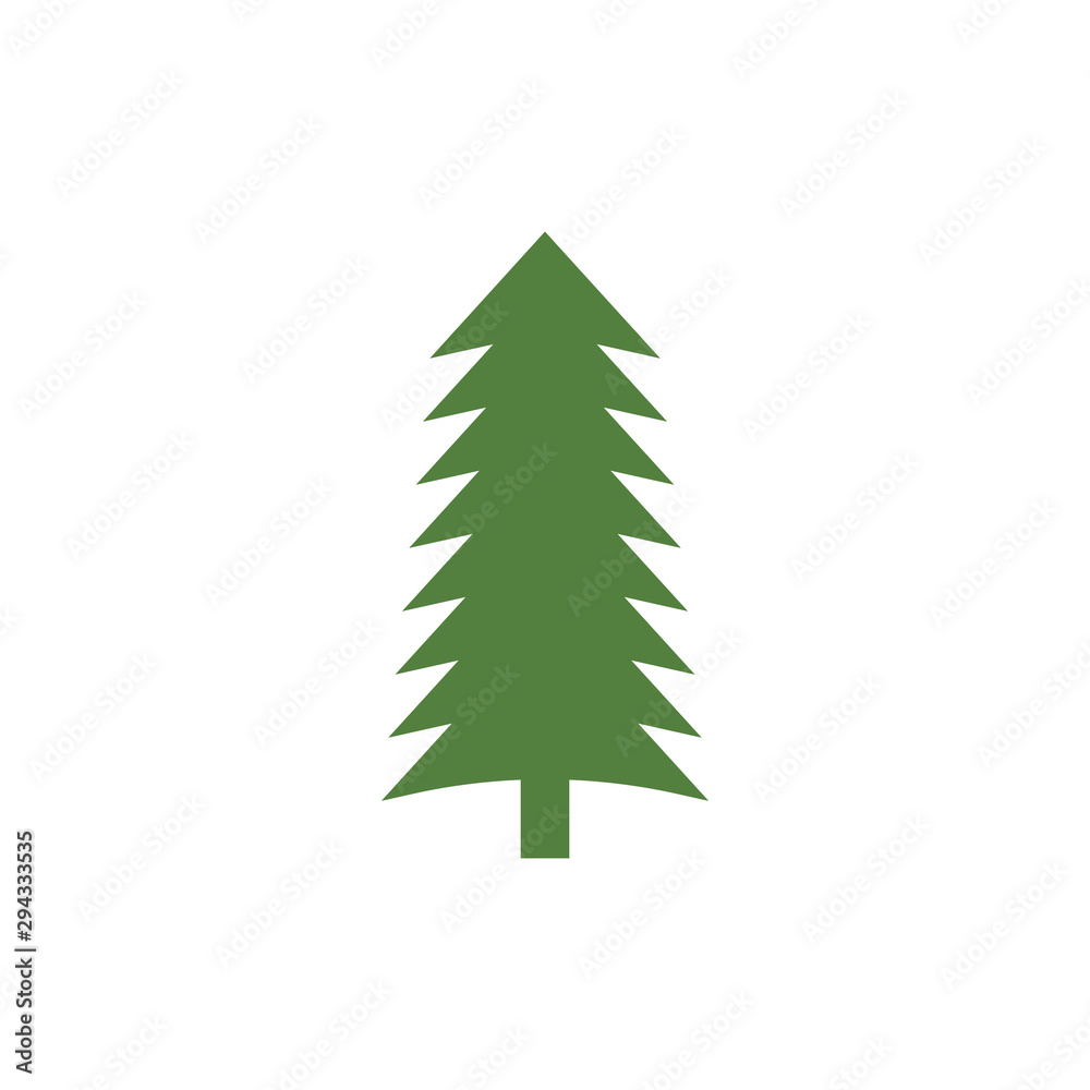 Fototapeta premium Cedar tree graphic design template vector isolated