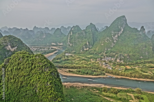 amazing view in yangshou china photo