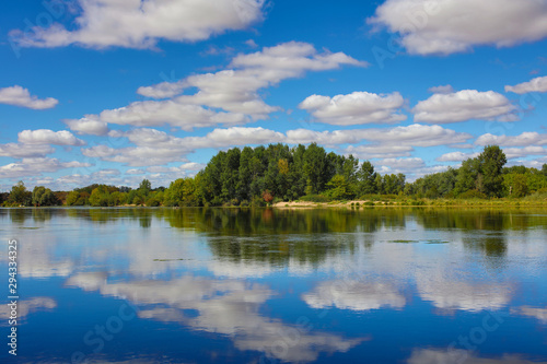 on the banks of the Loire river