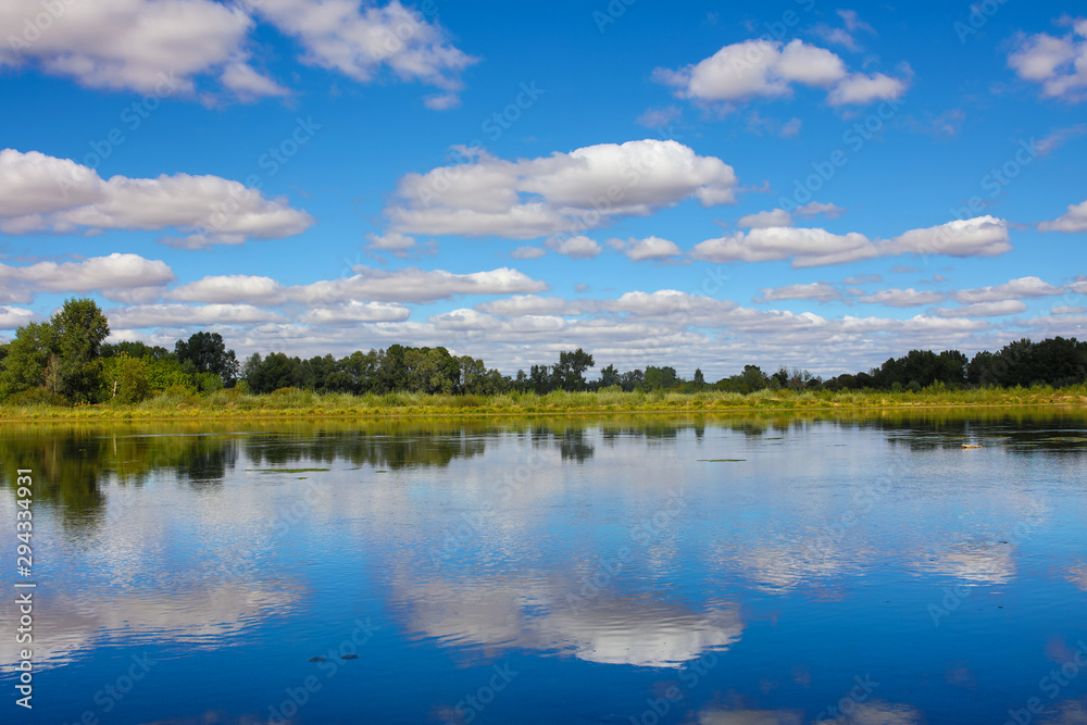 on the banks of the Loire river