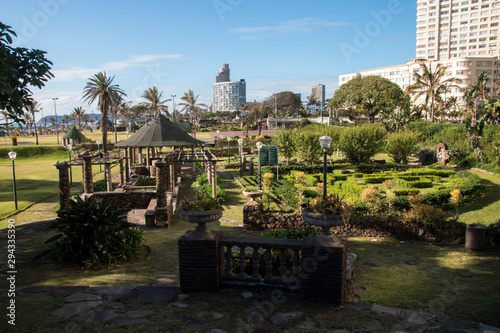 Sunken Gardens in Front of Hotels on Durban's Golden Mile