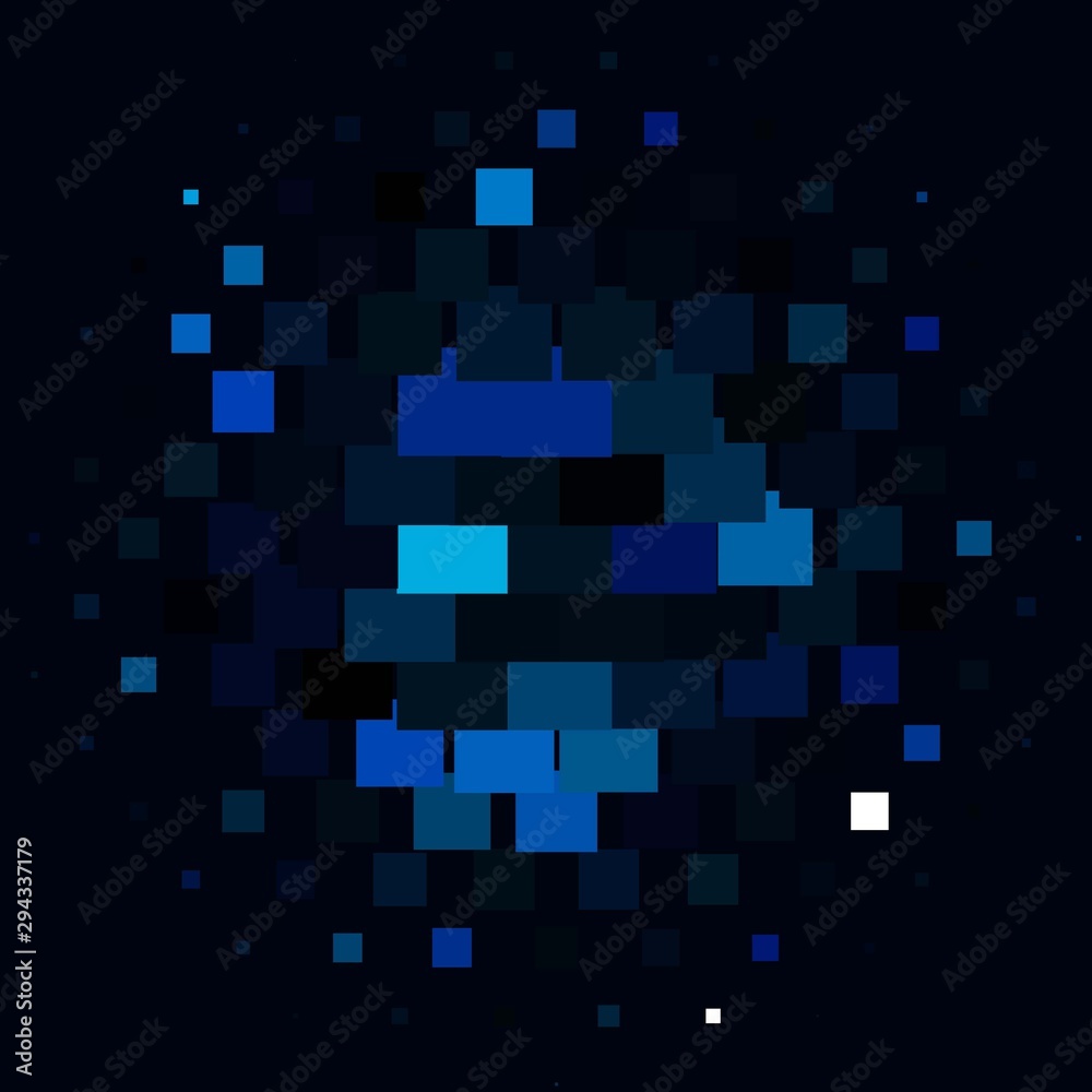 Dark BLUE vector layout with lines, rectangles. New abstract illustration with rectangular shapes. Modern template for your landing page.