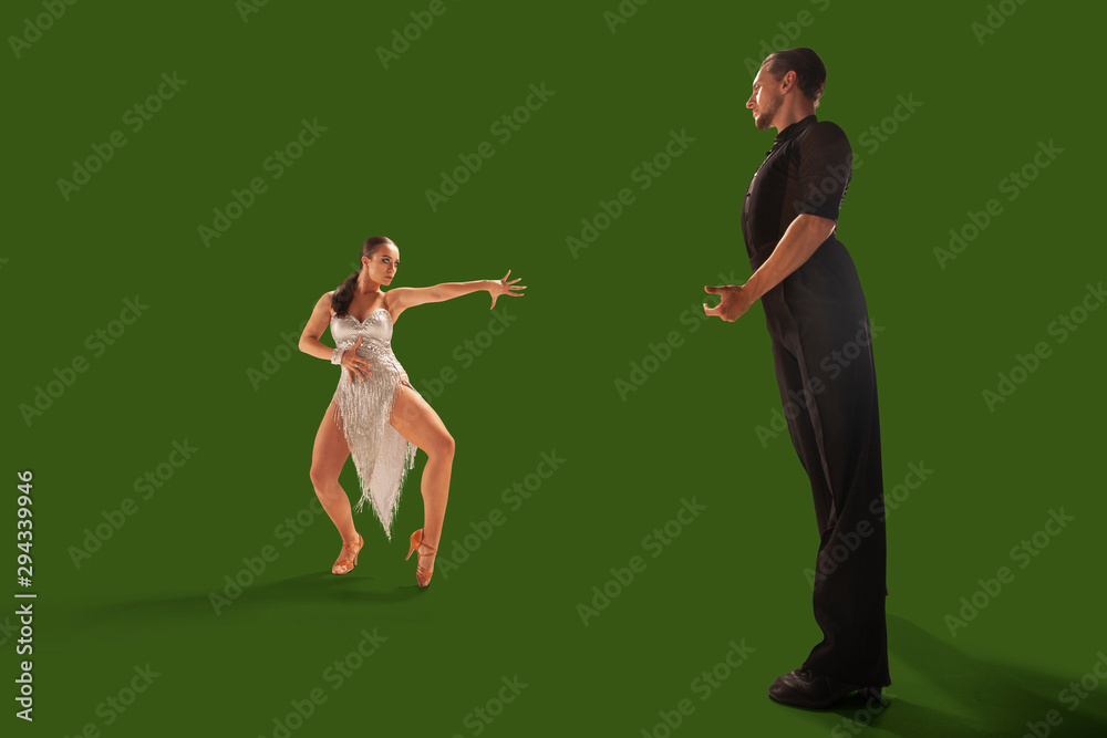 Ballroom dancing isolated on green screen. Stock Photo | Adobe Stock