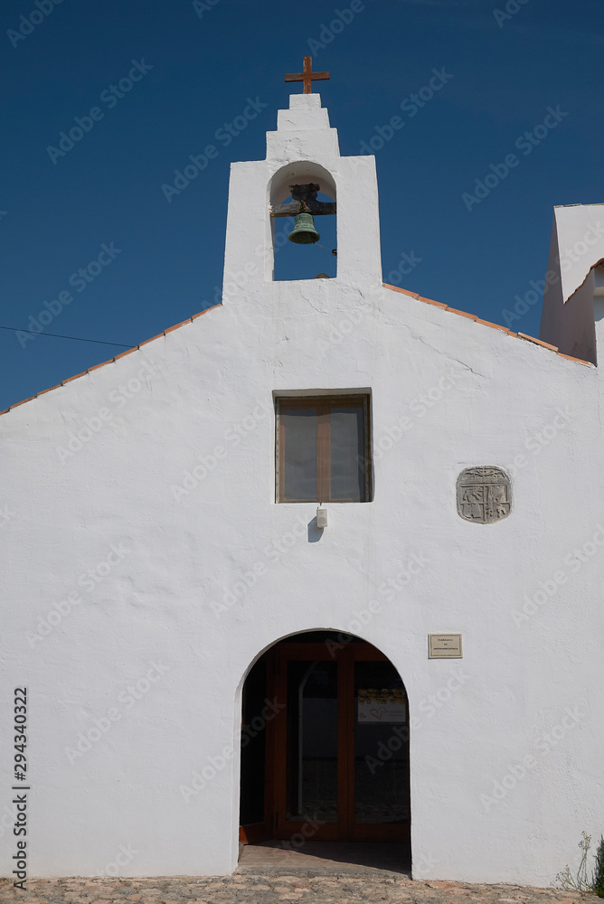 Ibiza, Spain - August 31, 2019  : San Francesc church