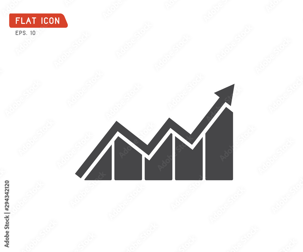 Business graph Icon Vector, logo eps illustration Business graph Icon Vector, logo eps illustration