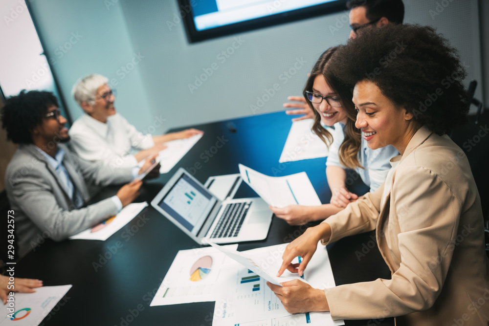 Fototapeta premium Entrepreneurs and business people conference in meeting room