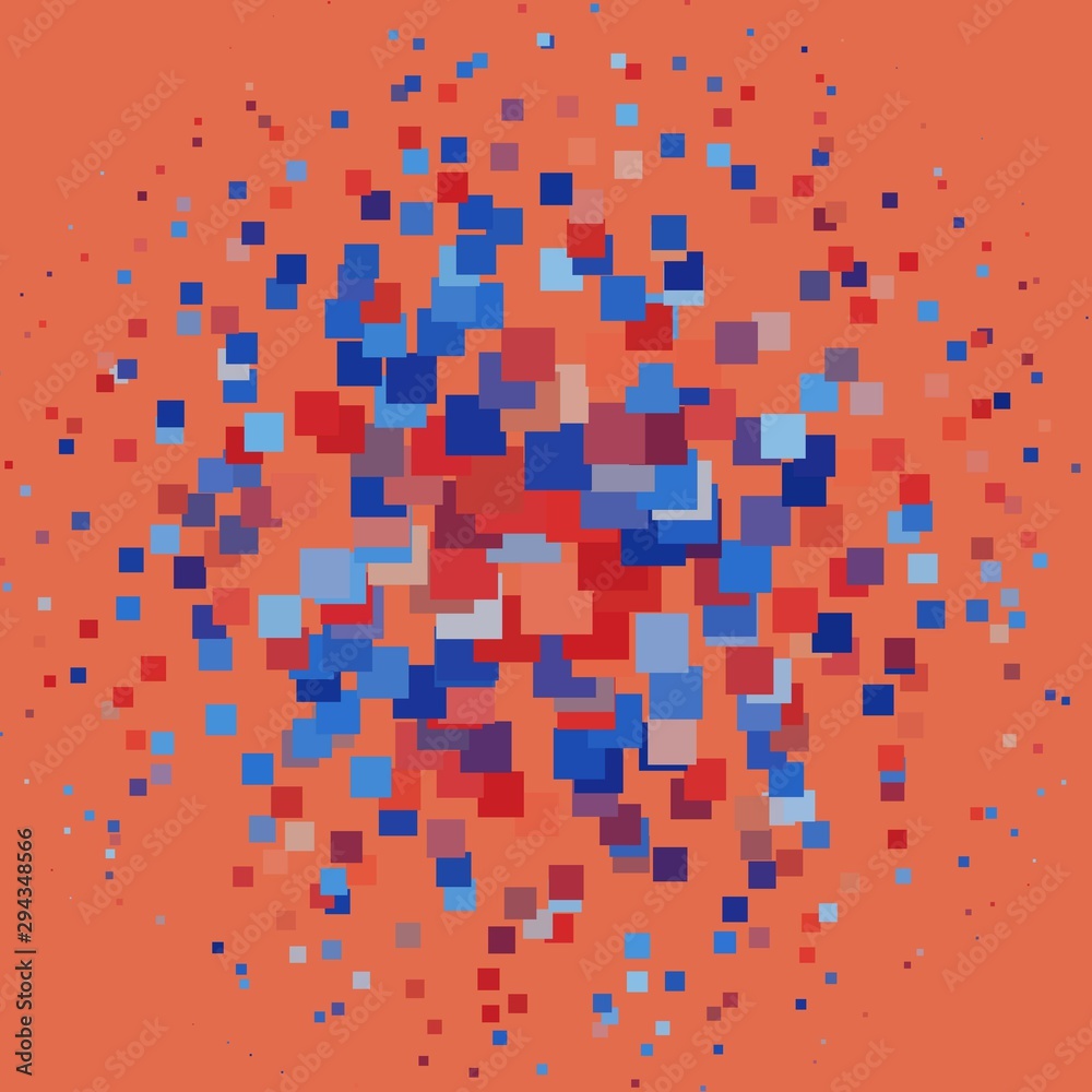 Fototapeta premium Light Blue, Red vector backdrop with rectangles. Rectangles with colorful gradient on abstract background. Modern template for your landing page.