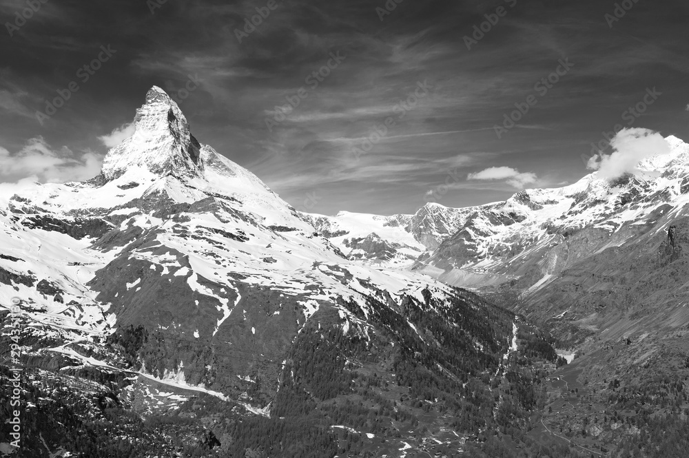 Idyllic landscape of Mountain Matterhorn, Zermatt, Switzerland