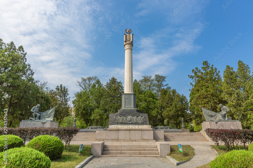 China, Dalian ，Lushun former Soviet army martyrs cemetery