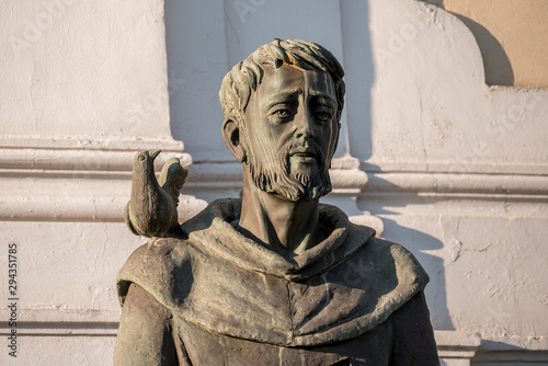 Bronze Statue of St Francis of Assisi, Italy