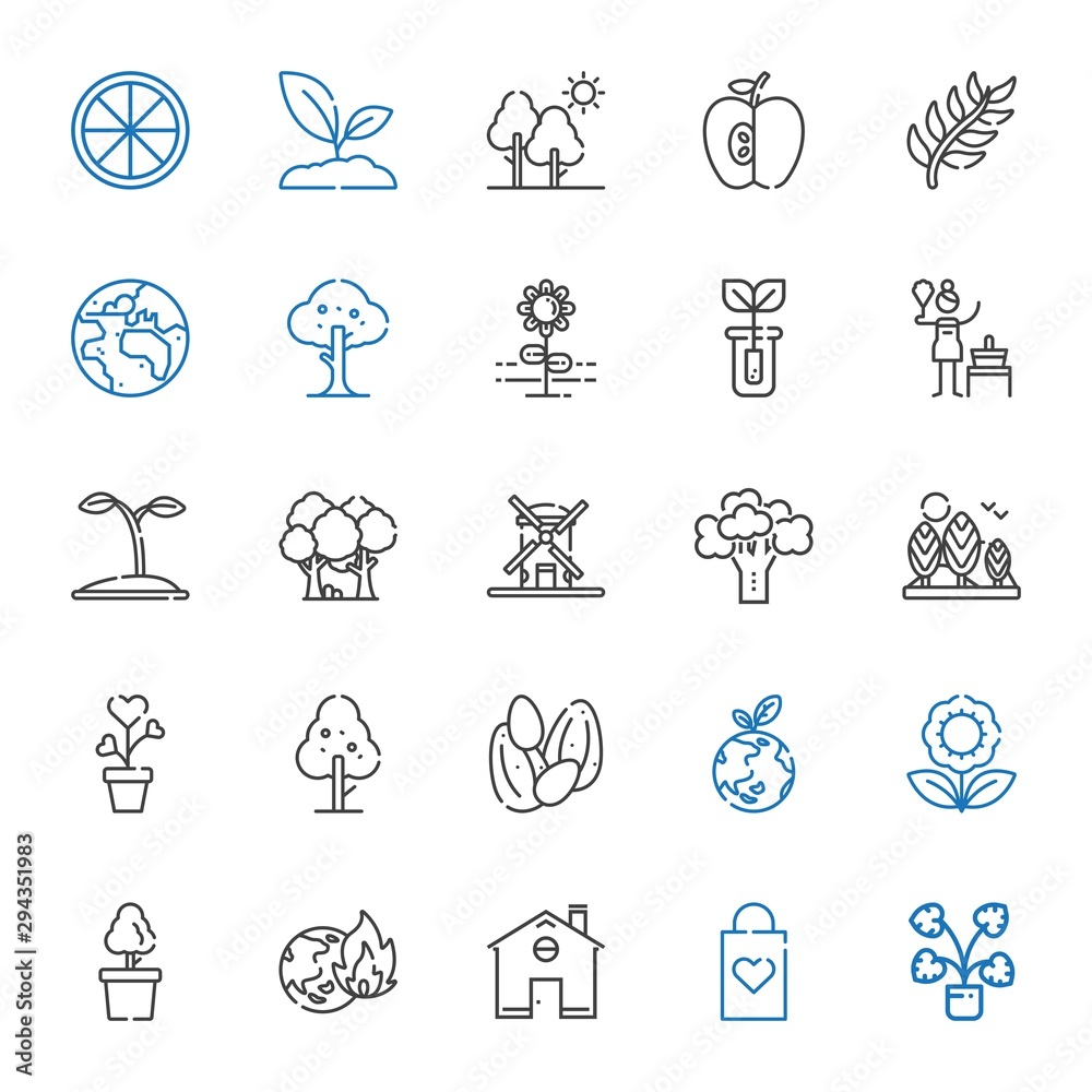 eco icons set eco icons set
