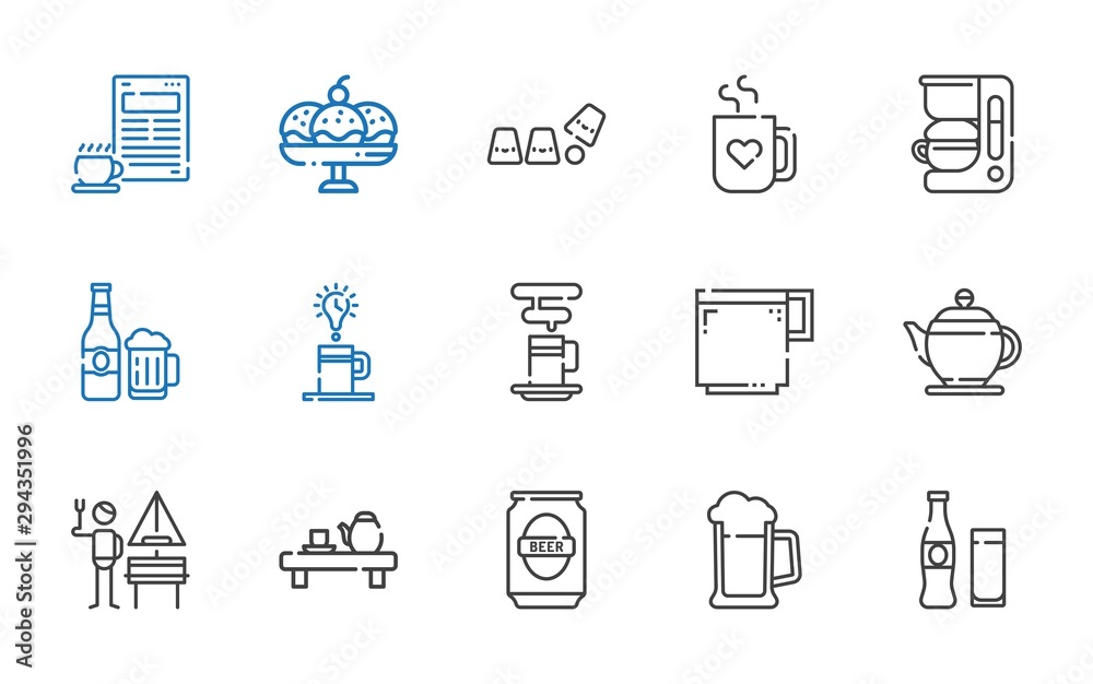 mug icons set
