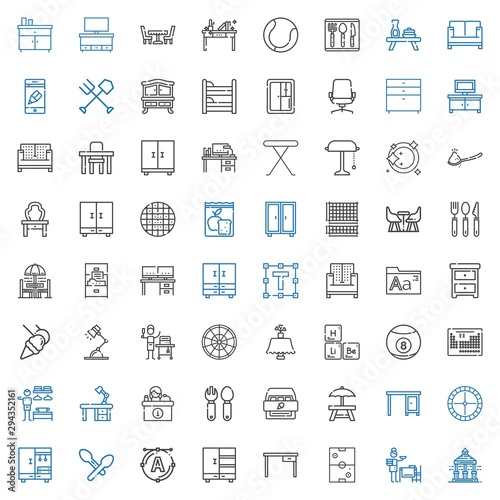 table icons set